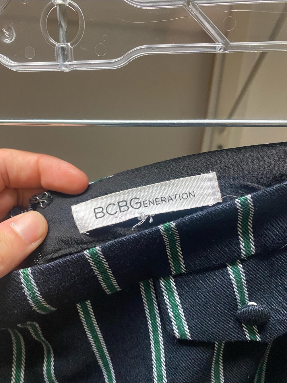 BCBGeneration Navy Striped Blazer and Trousers Set - Picture 6 of 8